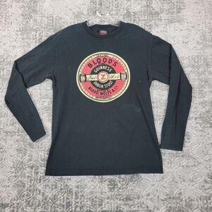 Vintage Guinness Beer Shirt Mens Medium Black Bloods Brand Rock Distressed  Y2K